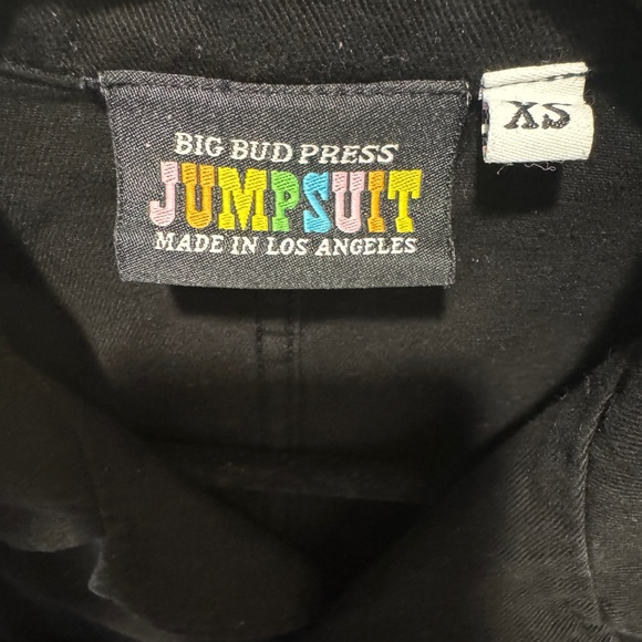 Big Bud Press Short Sleeve Black Jumpsuit XS - Picture 4 of 7